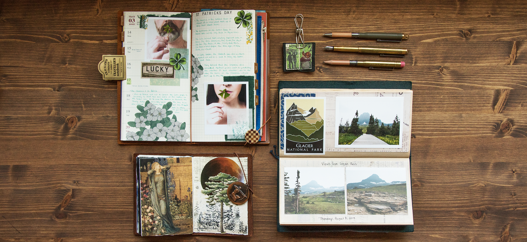 Traveler's Notebook Collage examples by Charity Theiss