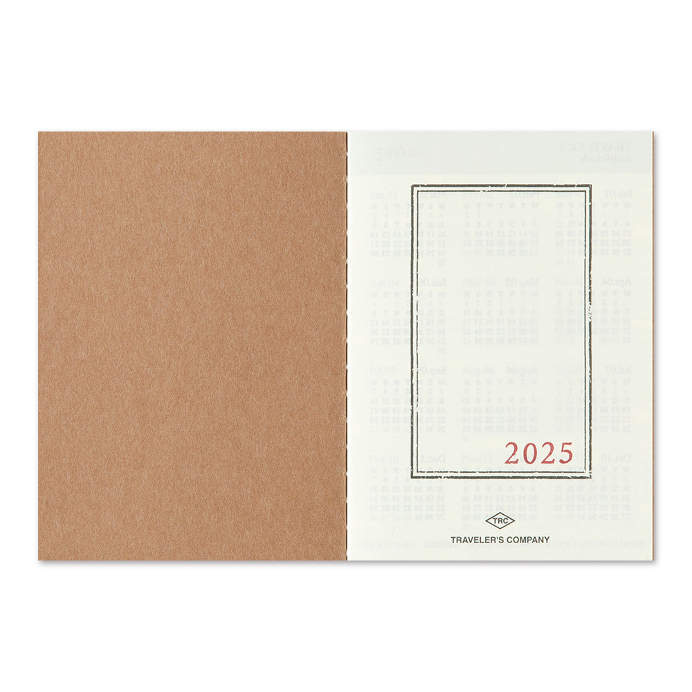 TRAVELER'S notebook Passport Size 2025 Monthly Diary