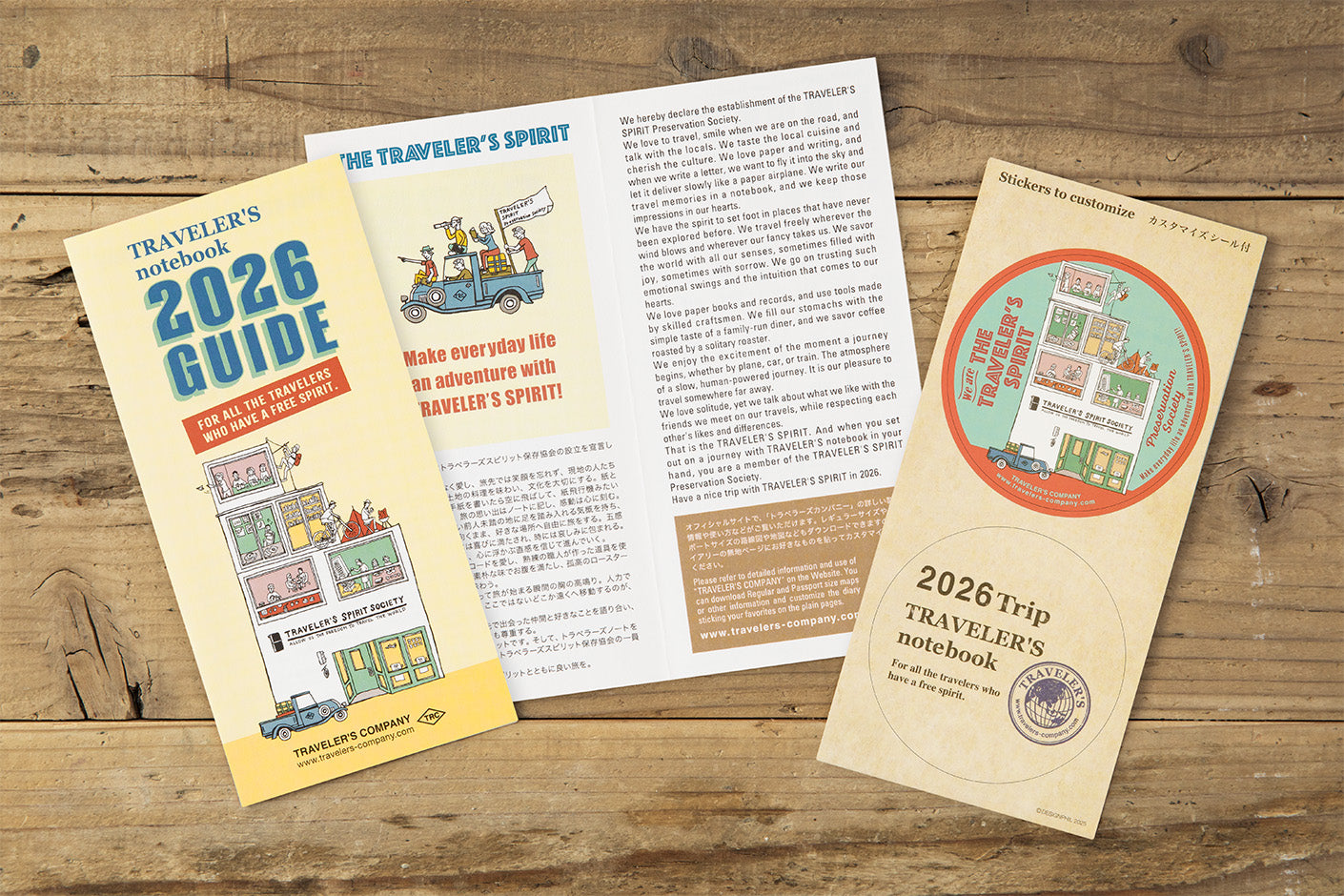 TRAVELER'S notebook Refill- Regular Size- 2026 Weekly Vertical Diary