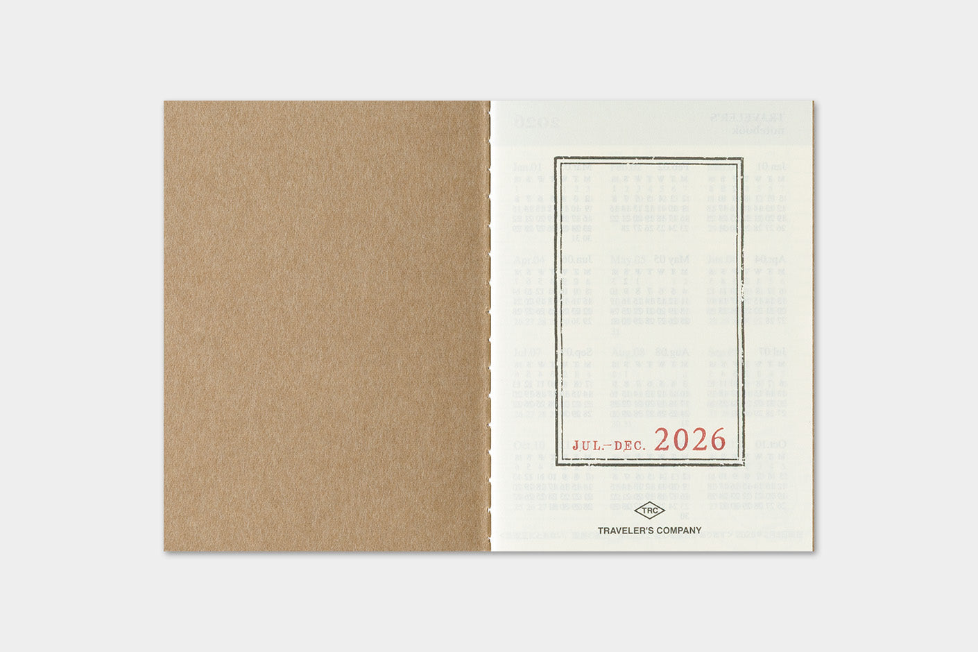 TRAVELER'S notebook Refill- Passport Size- 2026 Weekly Diary