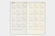 TRAVELER'S notebook Refill- Regular Size- 2027 Weekly Calendar and Memo Diary showing open two-page calendar layout for 2027 and 2028