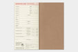 TRAVELER'S notebook Refill- Regular Size- 2027 Weekly Calendar and Memo Diary showing inside of last page
