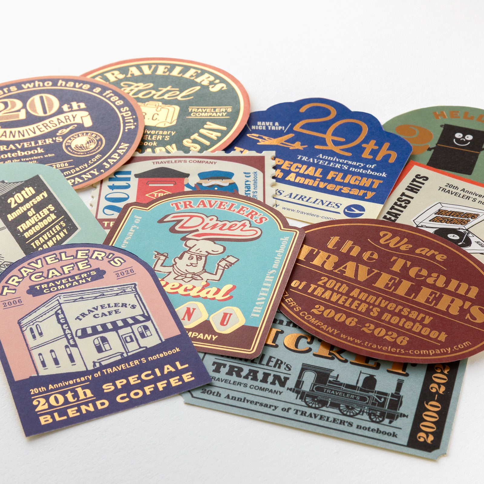 TRAVELER'S notebook 20th Anniversary Customization Set - Available July 1, 2026