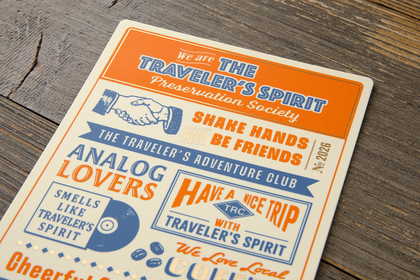TRAVELER'S notebook 2026 Regular Plastic Sheet