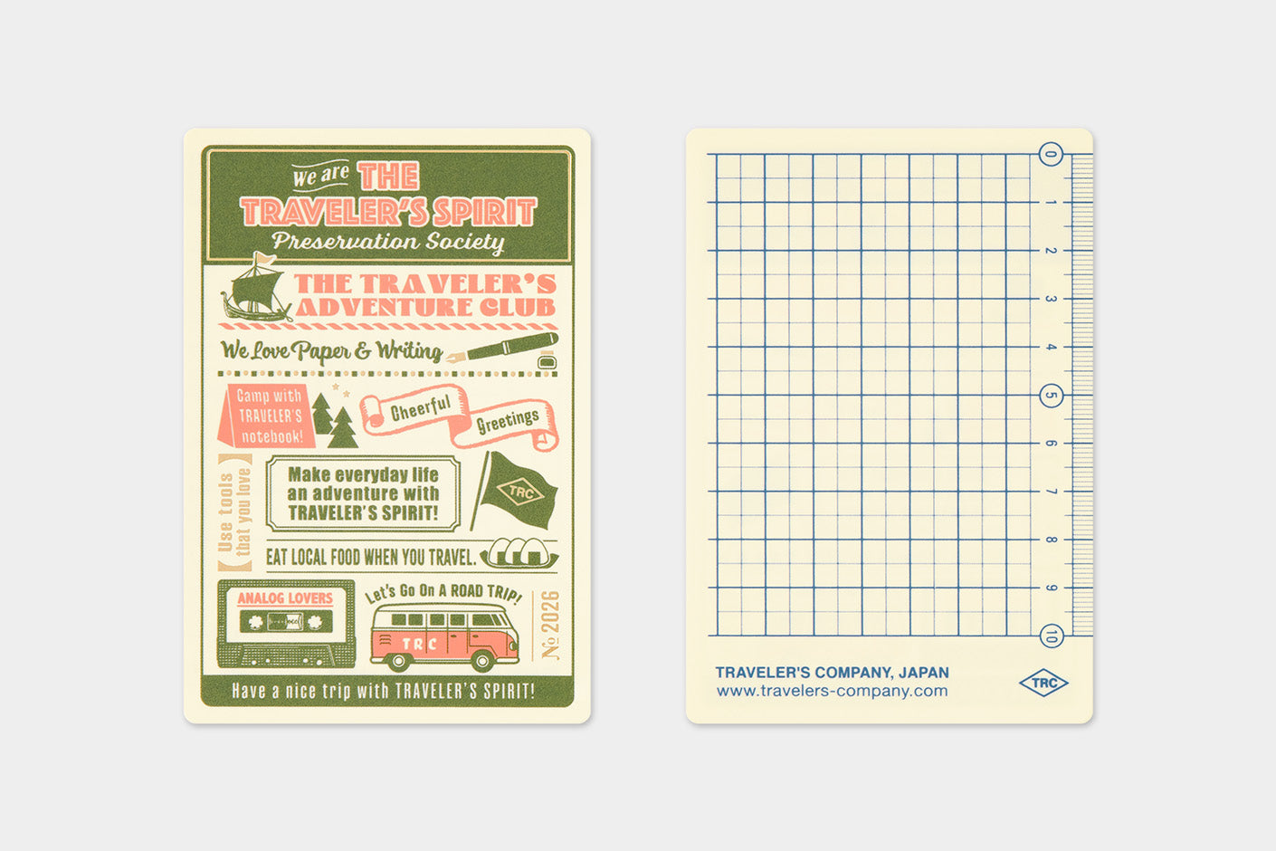 TRAVELER'S notebook 2026 Passport Plastic Sheet