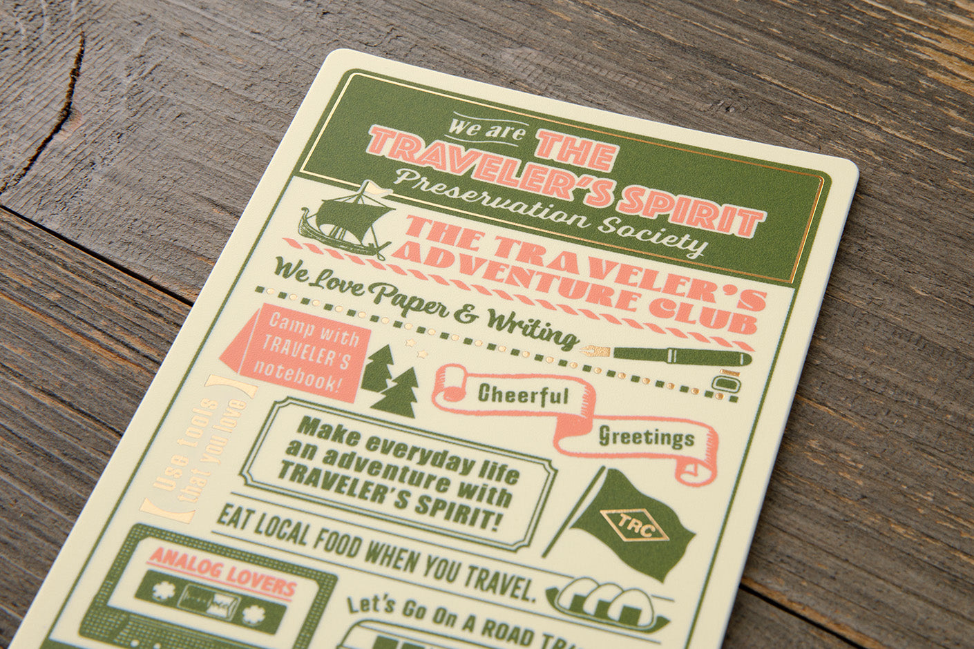 TRAVELER'S notebook 2026 Passport Plastic Sheet