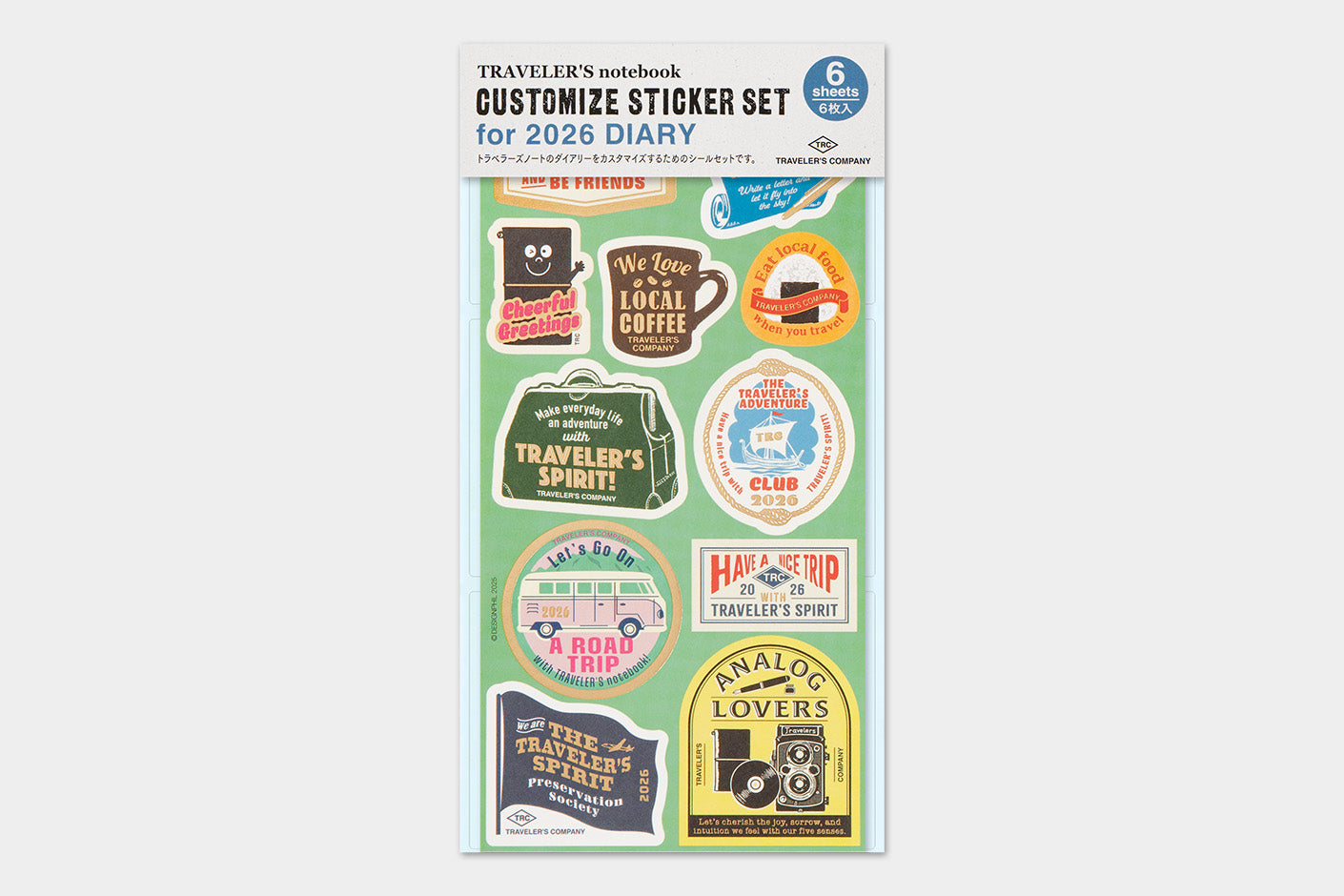 TRAVELER'S notebook 2026 Sticker Collection