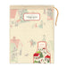 Cavallini & Co. Christmas Village Holiday Cotton Apron packaging with Christmas village design on a white background