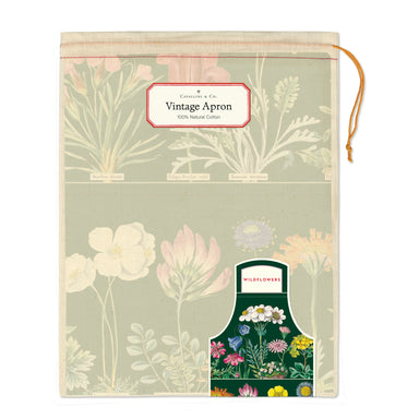 Cavallini & Co. Wildflowers Cotton Apron front package image