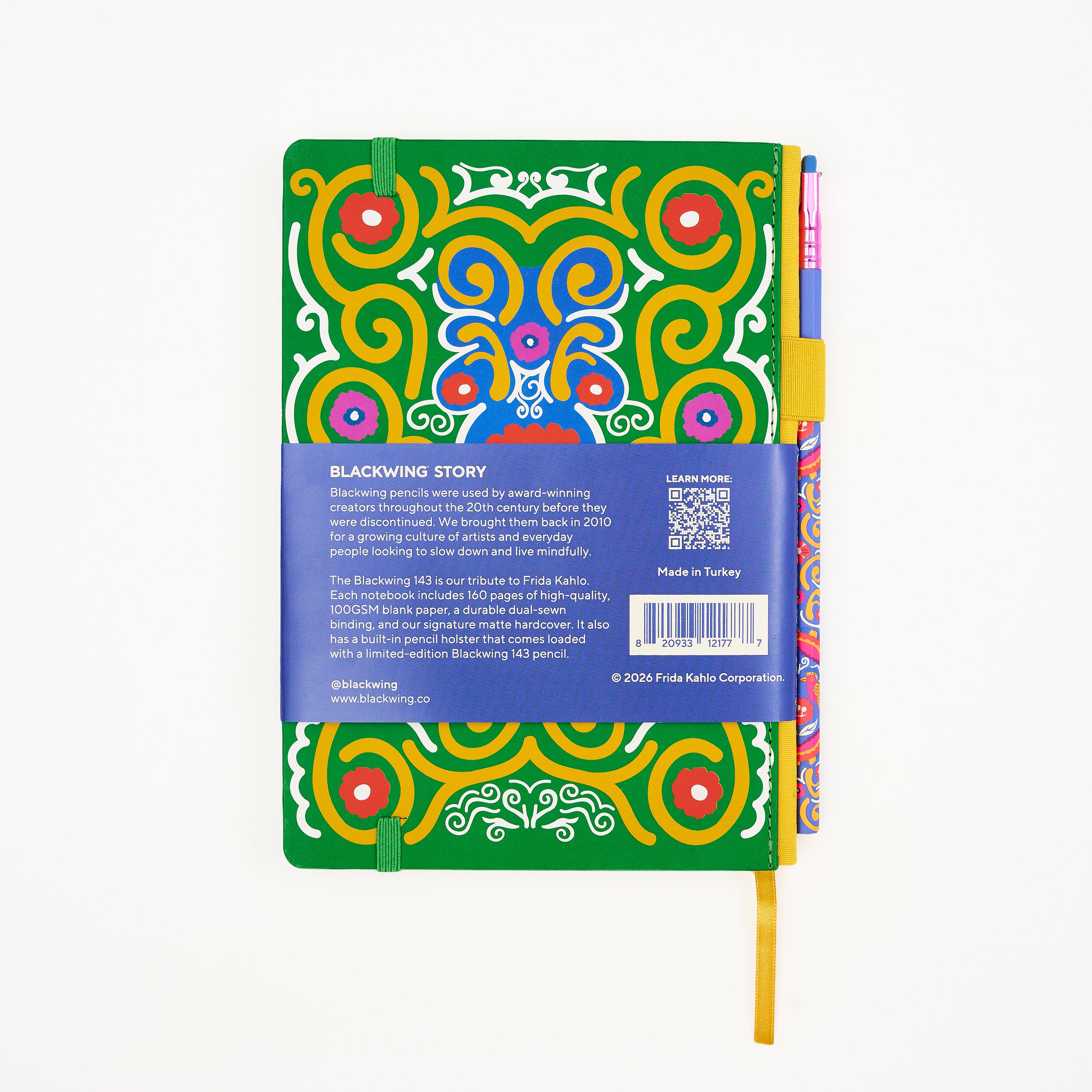 Blackwing Frida Kahlo Volume 143 Notebook- back cover 