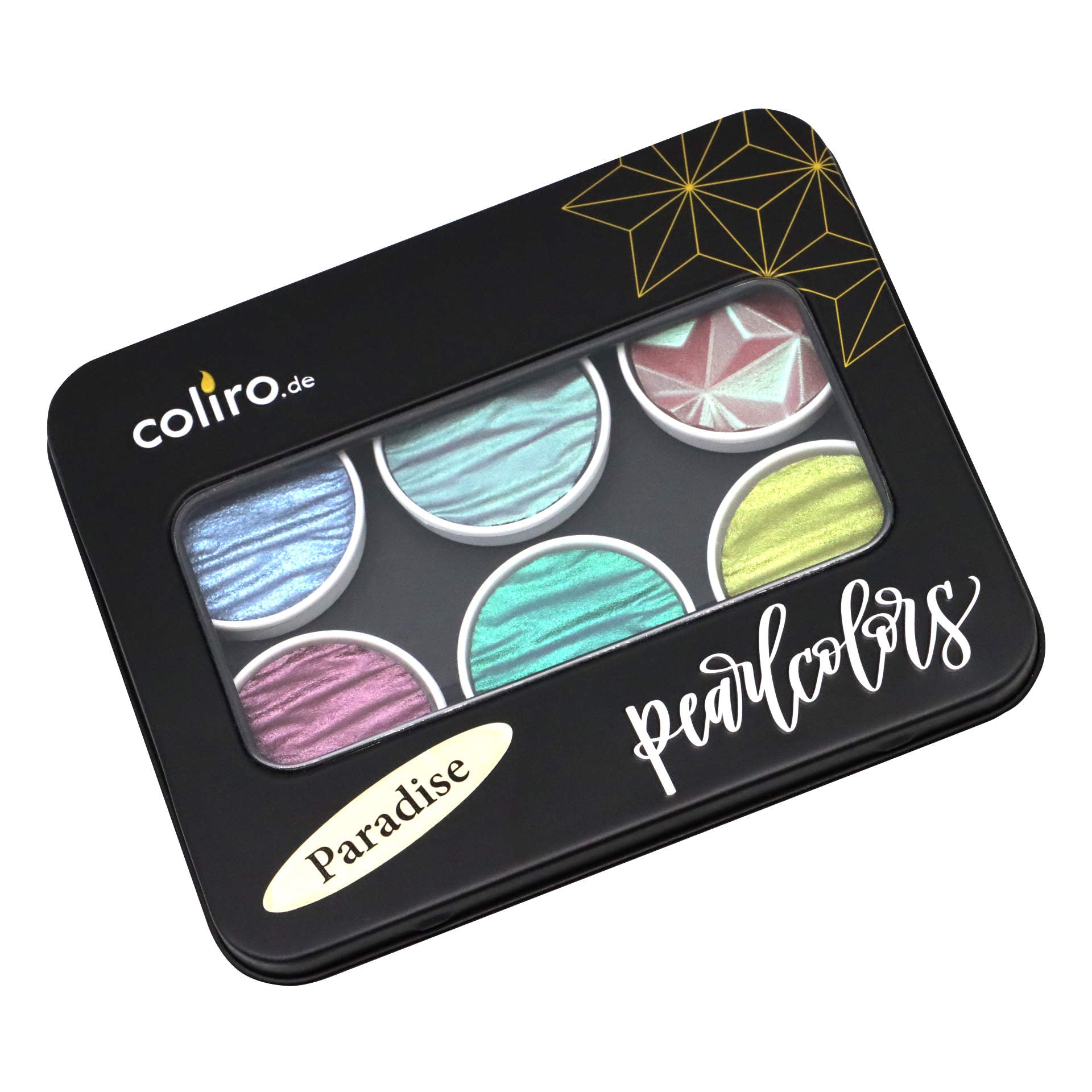 Coliro Pearlcolors Watercolor Set- Paradise- set of 6