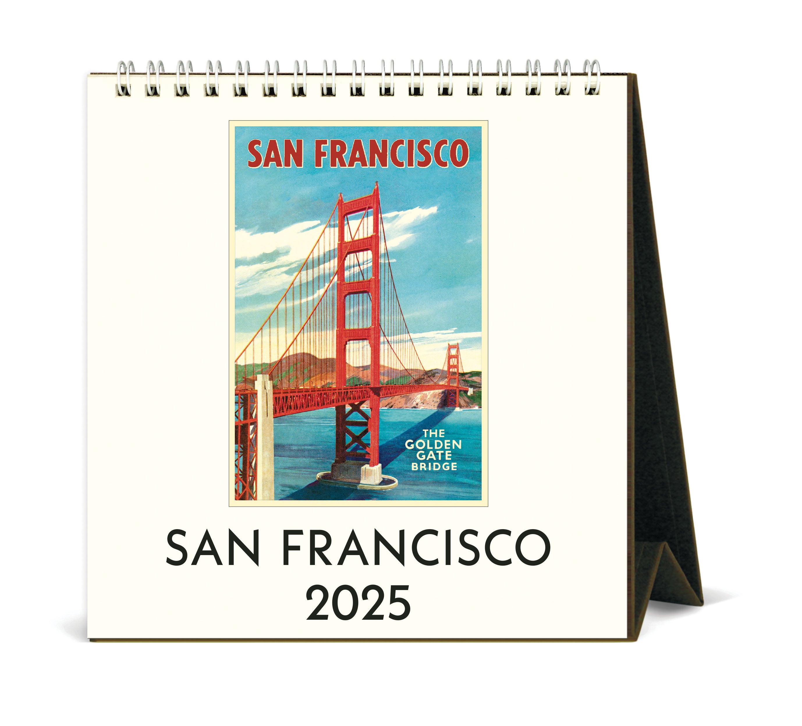 2025 Cavallini & Co. San Francisco Desk Calendar front cover