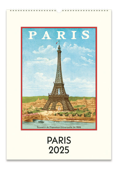 2025 Cavallini & Co. Paris Wall Calendar front cover image