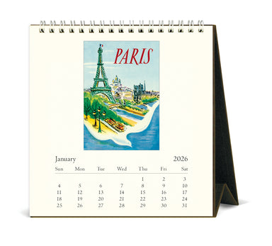 2026 Cavallini & Co. Paris Desk Calendar January page image