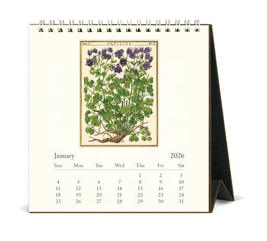 2026 Cavallini & Co. Herbarium Desk Calendar january 2026 image