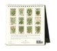 2026 Cavallini & Co. Herbarium Desk Calendar back cover image with 12 months of herbs