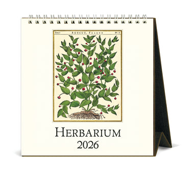 2026 Cavallini & Co. Herbarium Desk Calendar front cover image