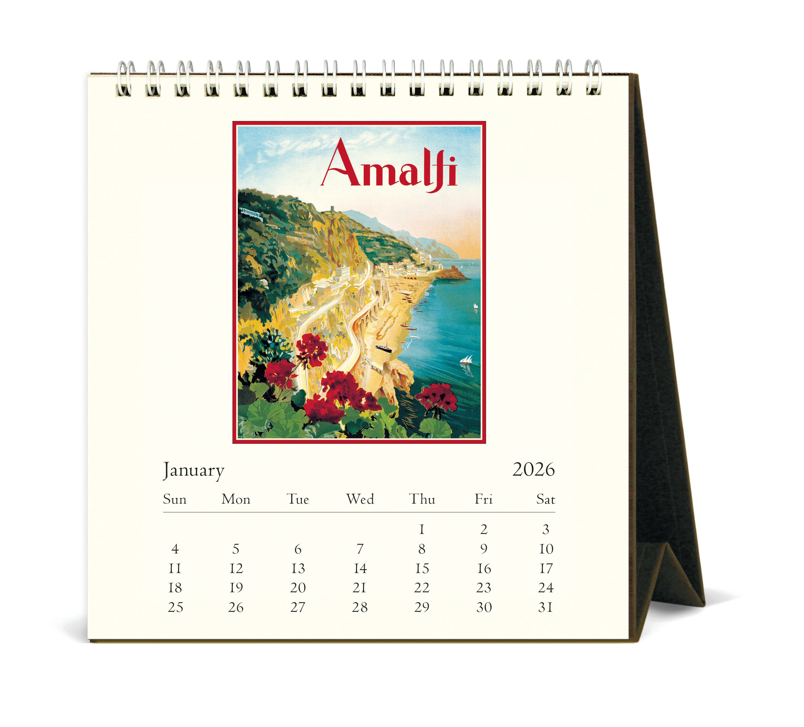 2026 Cavallini & Co. Italy Desk Calendar January image