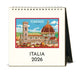 2026 Cavallini & Co. Italy Desk Calendar front cover image