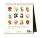 2026 Cavallini & Co. Botanica Desk Calendar back cover image showing flowers for all 12 months