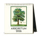 2026 Cavallini & Co. Arboretum Desk Calendar front cover image with tree