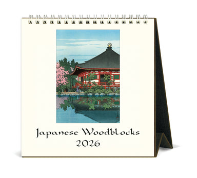 2026 Cavallini & Co. Japanese Woodblocks Desk Calendar front cover image