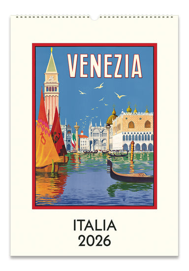 2026 Cavallini & Co. Italia Wall Calendar front cover