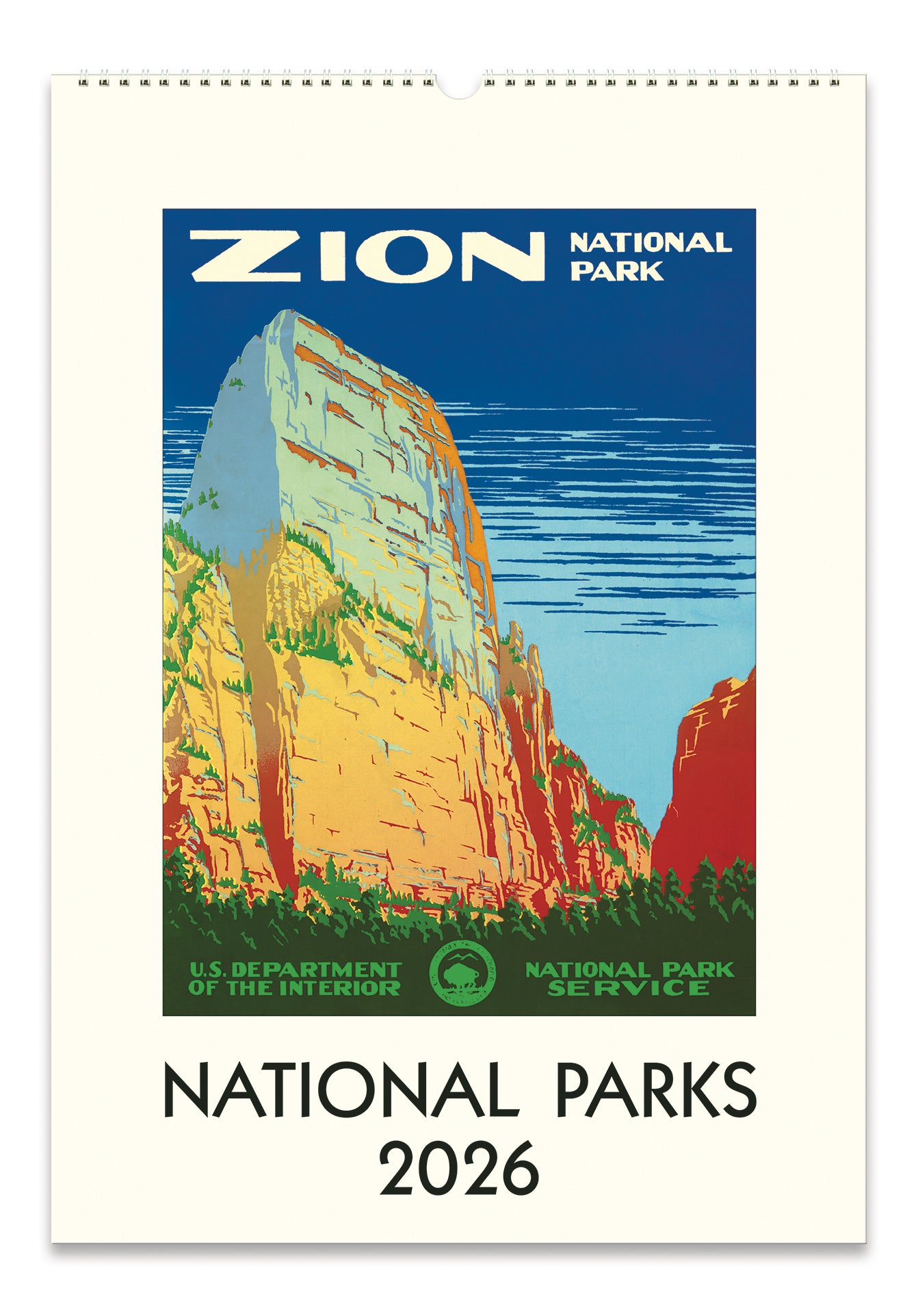 2026 Cavallini & Co. National Parks Wall Calendar front cover image
