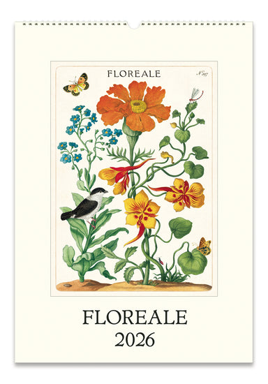 2026 Cavallini & Co. Floreale Wall Calendar front cover image