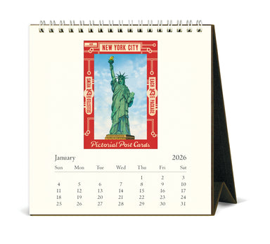 2026 Cavallini & Co. New York Desk Calendar January iamge