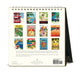 2026 Cavallini & Co. Vintage Travel Desk Calendar back cover shown with images of all 12 months