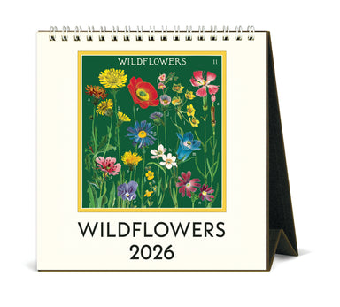 2026 Cavallini & Co. Wildflowers Desk Calendar front cover image