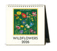 2026 Cavallini & Co. Wildflowers Desk Calendar front cover image