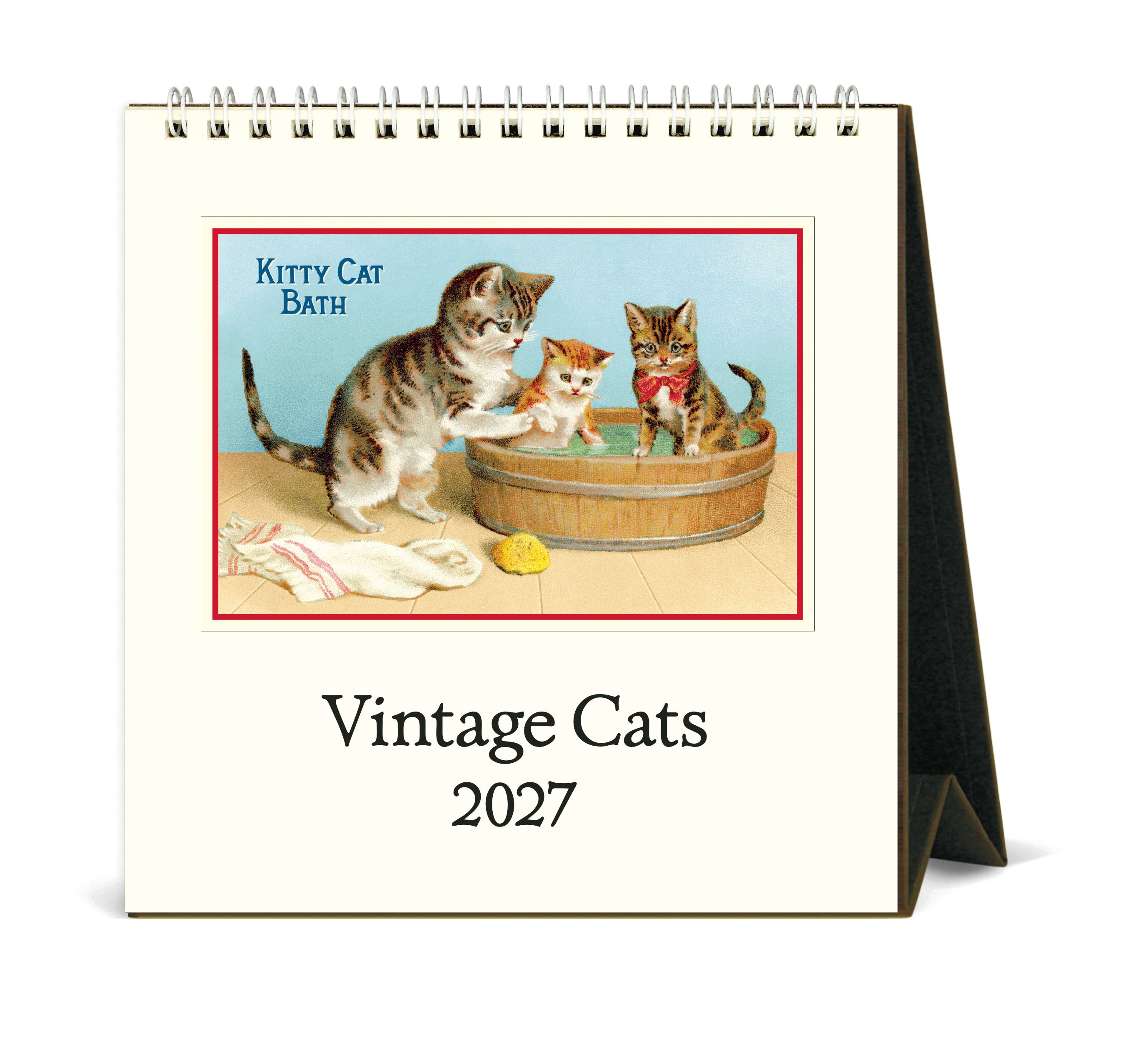 2027 Cavallini & Co. Vintage Cats Desk Calendar
