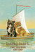 Included postcard example- Two cats in a sailboat with a vintage advertisement for Kendall-Baile Cracker Co. in the background.