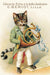 Included postcard example- Cat in a suit playing a horn with text 'Chicorèe Extra à la belle Jardinière C. Beriot, Lille' on a light background