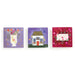 Charm Cards- Folded Victorian Pocket Notes-  back of all three designs shown