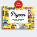 Pigeon product packaging with circus-themed design and 'New design' label.