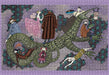 Drop Curtain 1000 Piece Puzzle by Edward Gorey- finished puzzle image