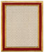 Cavallini & Co. 8 by 10 Inch Classico Red Florentine Frame with a wide red outer border, a gold inner border, and a central cream-colored patterned insert.