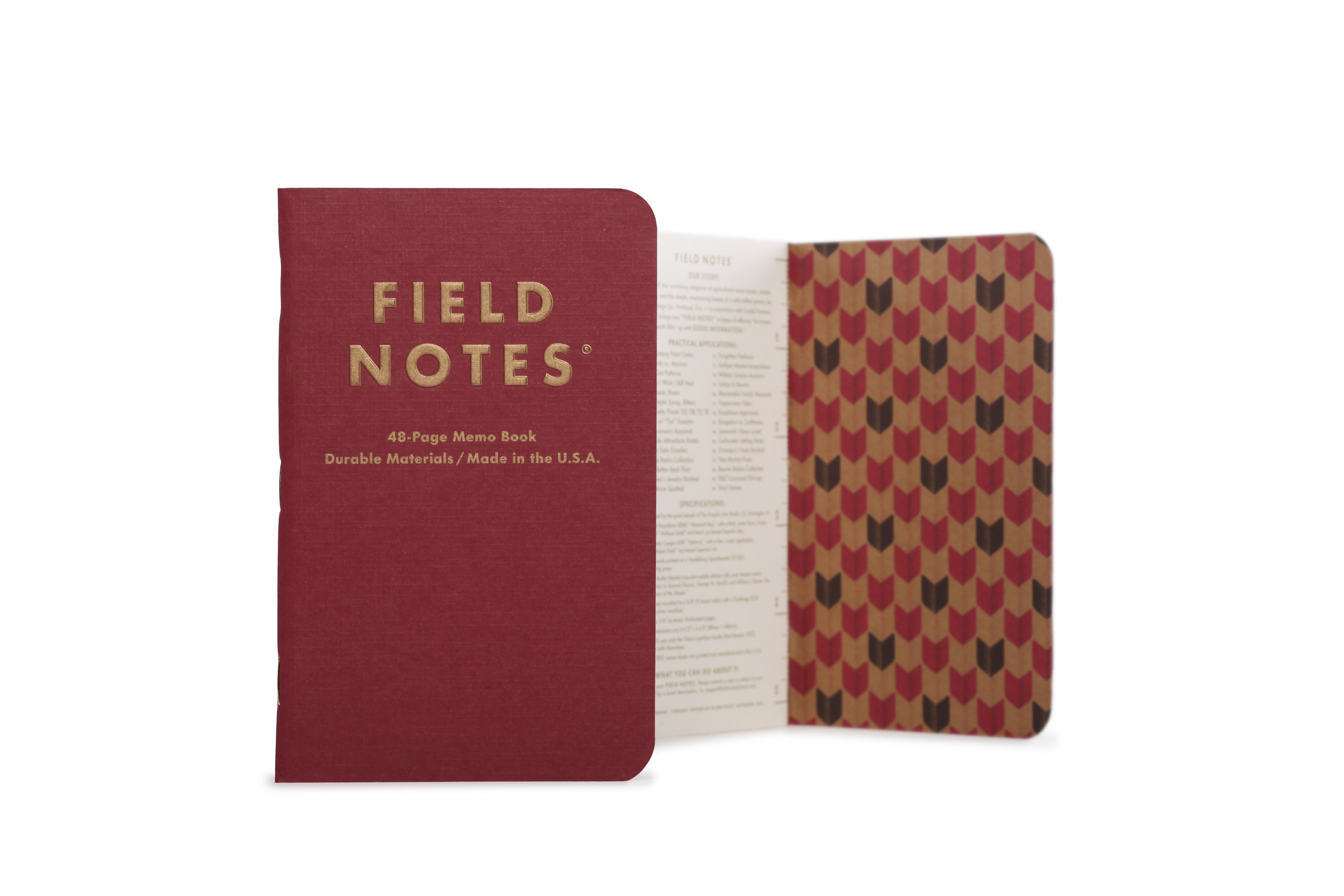 Field Notes Vintage Edition 3-Pack front and back covers shown