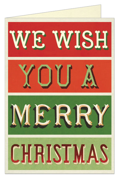 image of Cavallini & Co. Wishing You... Blank Single Holiday Card