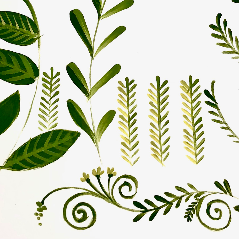 Painting Leaves & Vines sample patterns