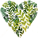 Painting Leaves & Vines in heart pattern