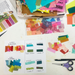 Discovering Your Intuitive Colors class color samples and color sample book with pen and scissors