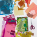 Discovering Your Intuitive Colors class color samples with scissors
