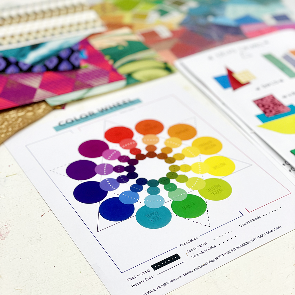 Discovering Your Intuitive Colors class sample color wheel