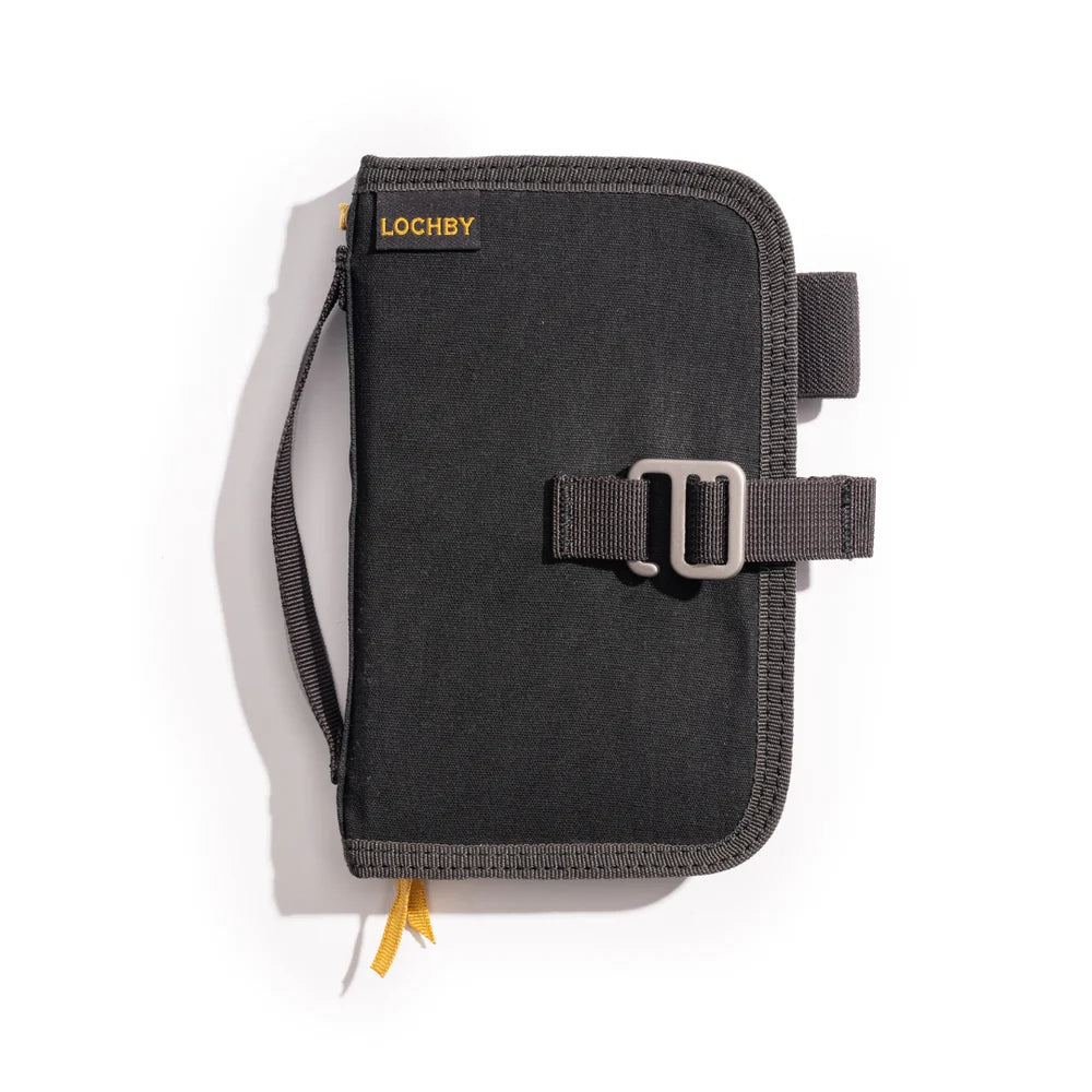 Lochby Mini Field Journal- black with yellow interior