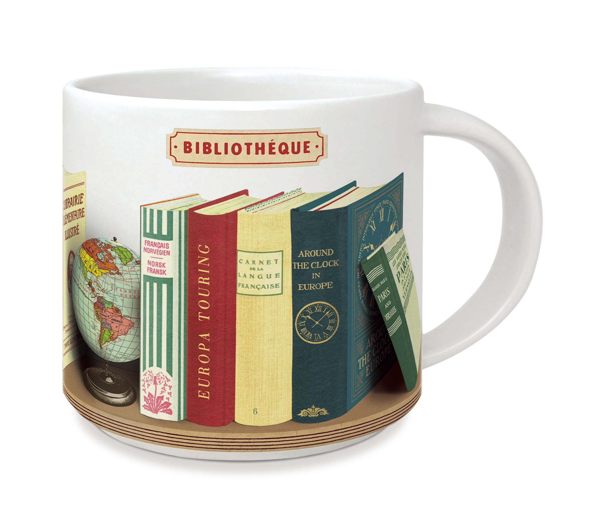 Cavallini & Co. Library Books Ceramic Mug