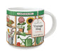 Cavallini & Co. Gardening Ceramic Mug with tag